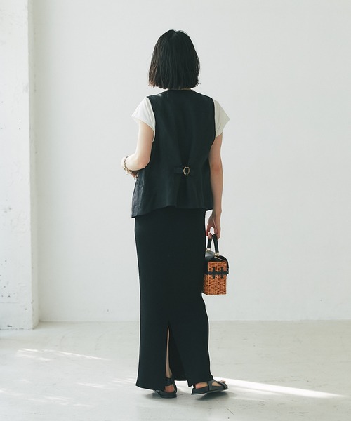 RIVE DROITE（リヴドロワ）の「リネンジレ（その他アウター・レディース・ブラック/ベージュ・FREE）」の12枚目の写真