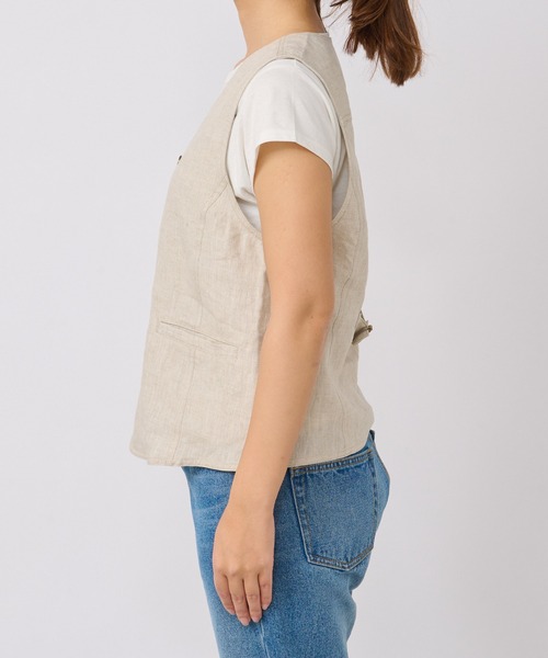 RIVE DROITE（リヴドロワ）の「リネンジレ（その他アウター・レディース・ブラック/ベージュ・FREE）」の18枚目の写真