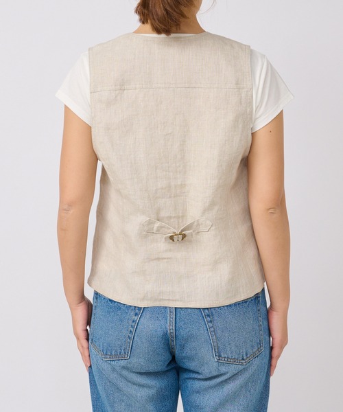 RIVE DROITE（リヴドロワ）の「リネンジレ（その他アウター・レディース・ブラック/ベージュ・FREE）」の19枚目の写真