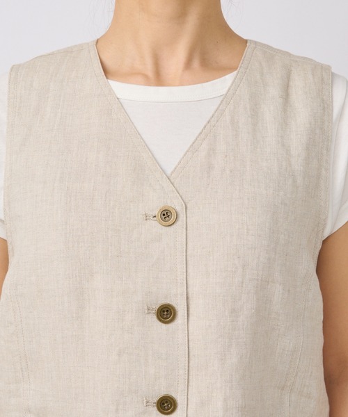 RIVE DROITE（リヴドロワ）の「リネンジレ（その他アウター・レディース・ブラック/ベージュ・FREE）」の20枚目の写真