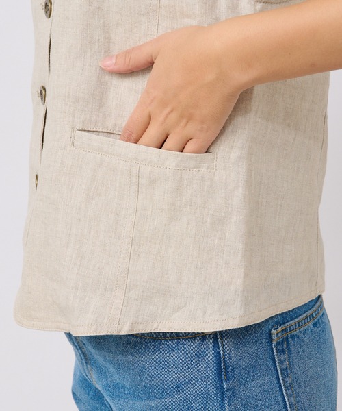 RIVE DROITE（リヴドロワ）の「リネンジレ（その他アウター・レディース・ブラック/ベージュ・FREE）」の22枚目の写真