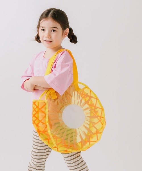 BAYFLOW（ベイフロー）の「フルーツプールバッグ [35cm×35cm](KIDS)（トートバッグ・キッズ・グリーン/レッド/ピンク/オレンジ/イエロー/ライトイエロー/レッド系・FREE）」の4枚目の写真