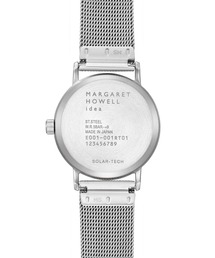 【ソーラー】【稼働品】MARGARET HOWELL idea 腕時計 日本製 MARGARET HOWELL idea 腕時計 SOLAR DAY-DATE MESH レディース