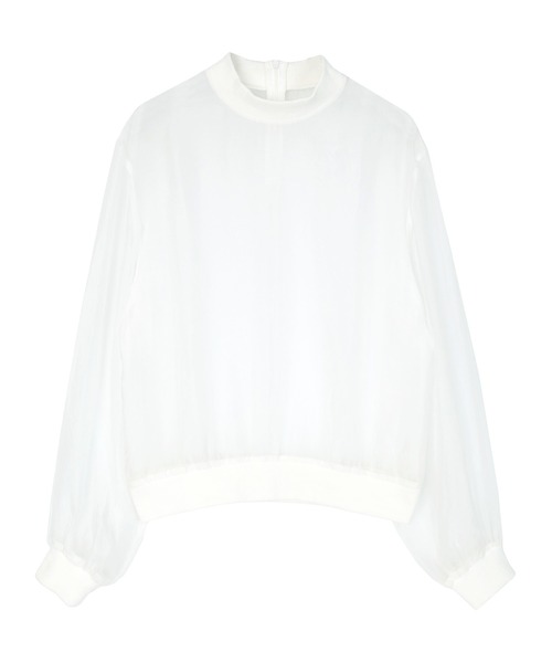 miette(ミエット)の「オーガンジーシアープルオーバー(Tシャツ/カットソー・レディース・ホワイト/オレンジ/ブラック・FREE)」の9枚目の写真