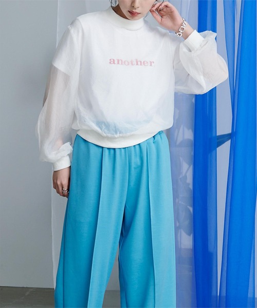 miette(ミエット)の「オーガンジーシアープルオーバー(Tシャツ/カットソー・レディース・ホワイト/オレンジ/ブラック・FREE)」の12枚目の写真