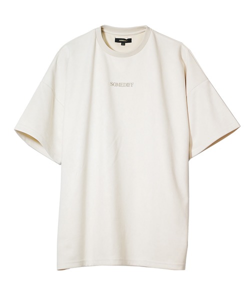 SOMEDIFF（サムディフ）の「スウェード半袖Tシャツ メンズ ゆったり オーバーサイズ 上品な生地（Tシャツ/カットソー・メンズ・ホワイト/グレー/ベージュ/ブルー/ブラック・L/XL/M）」の6枚目の写真