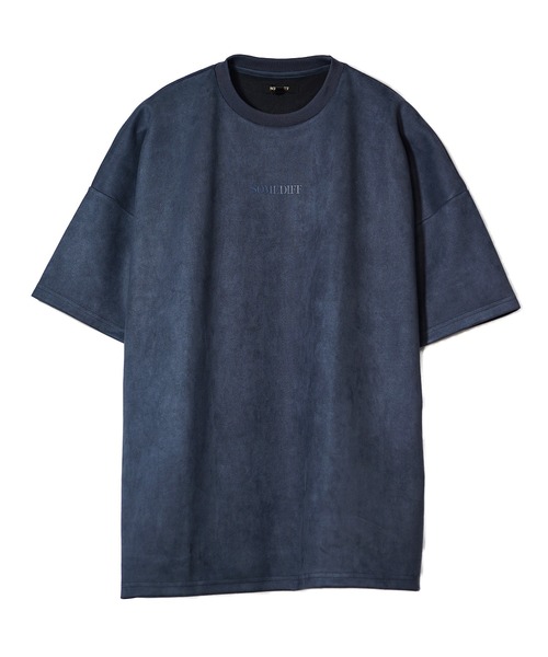 SOMEDIFF（サムディフ）の「スウェード半袖Tシャツ メンズ ゆったり オーバーサイズ 上品な生地（Tシャツ/カットソー・メンズ・ホワイト/グレー/ベージュ/ブルー/ブラック・L/XL/M）」の19枚目の写真