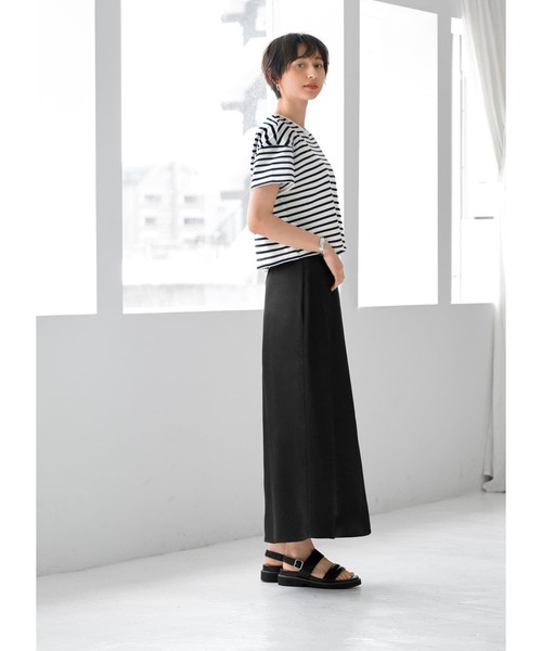 STYLE DELI(スタイルデリ)の「【Made in JAPAN】短めハリ感ボーダーTシャツ(Tシャツ/カットソー・レディース・ブルー系/ネイビー系・FREE)」の13枚目の写真