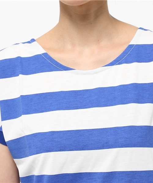 OUTLET(アウトレット)の「【CIAOPANIC TYPY】ストライプボーダー2WAYTシャツ(Tシャツ/カットソー・レディース・ブルー・FREE)」の5枚目の写真