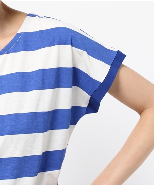 OUTLET(アウトレット)の「【CIAOPANIC TYPY】ストライプボーダー2WAYTシャツ(Tシャツ/カットソー・レディース・ブルー・FREE)」の6枚目の写真