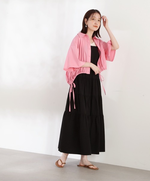 N.(N. Natural Beauty Basic)(エヌエヌナチュラルビューティーベーシック)の「【S Size Line】◆レイヤートップコットンキャミワンピース(ワンピース・レディース・ブラック/レッド/ブルー・SMALL/MEDIUM)」の21枚目の写真