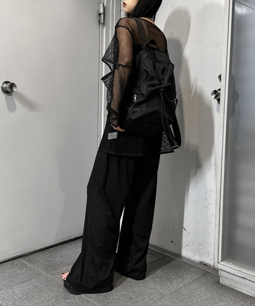 LVEU.（ラブユ.）の「【LVEU.】フロントドローコードバックパック（リュックサック） / バッグ 鞄 BAG リュック バックパック ドローコード A4 ブラック ZOZOTOWN限定（バックパック/リュック・レディース・ブラック・FREE）」の6枚目の写真