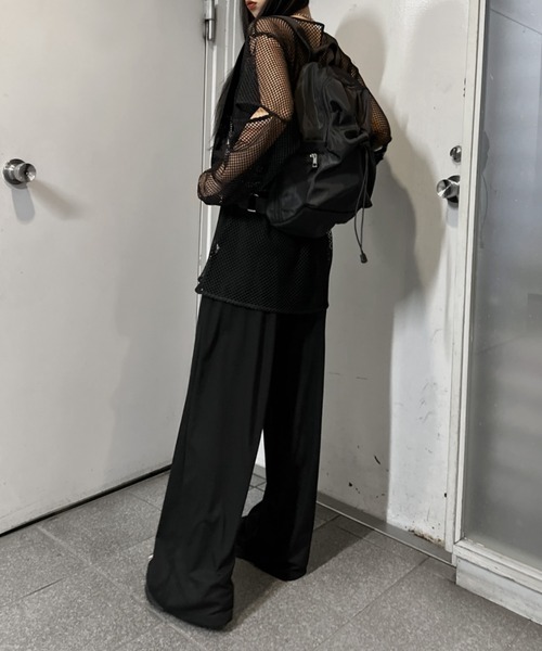 LVEU.（ラブユ.）の「【LVEU.】フロントドローコードバックパック（リュックサック） / バッグ 鞄 BAG リュック バックパック ドローコード A4 ブラック ZOZOTOWN限定（バックパック/リュック・レディース・ブラック・FREE）」の9枚目の写真