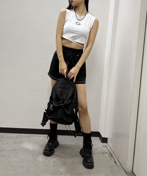 LVEU.（ラブユ.）の「【LVEU.】フロントドローコードバックパック（リュックサック） / バッグ 鞄 BAG リュック バックパック ドローコード A4 ブラック ZOZOTOWN限定（バックパック/リュック・レディース・ブラック・FREE）」の13枚目の写真