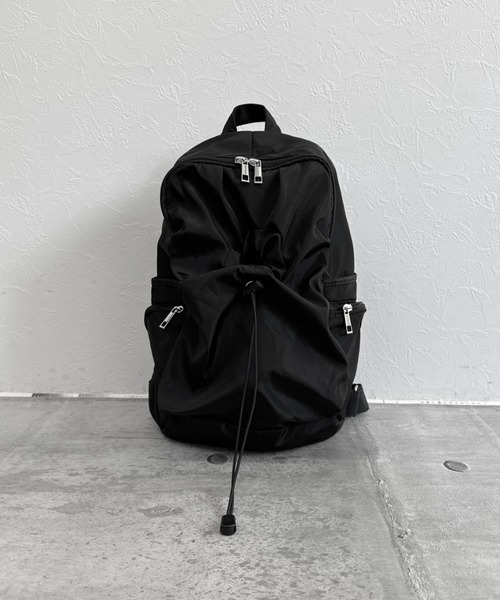 LVEU.（ラブユ.）の「【LVEU.】フロントドローコードバックパック（リュックサック） / バッグ 鞄 BAG リュック バックパック ドローコード A4 ブラック ZOZOTOWN限定（バックパック/リュック・レディース・ブラック・FREE）」の16枚目の写真