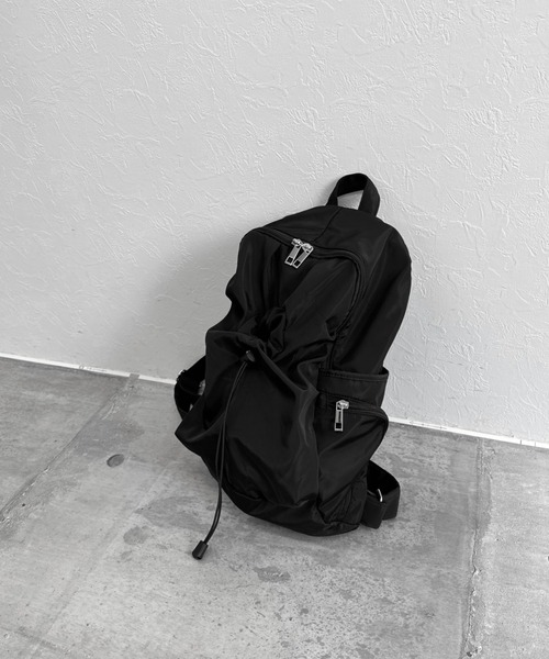 LVEU.（ラブユ.）の「【LVEU.】フロントドローコードバックパック（リュックサック） / バッグ 鞄 BAG リュック バックパック ドローコード A4 ブラック ZOZOTOWN限定（バックパック/リュック・レディース・ブラック・FREE）」の20枚目の写真