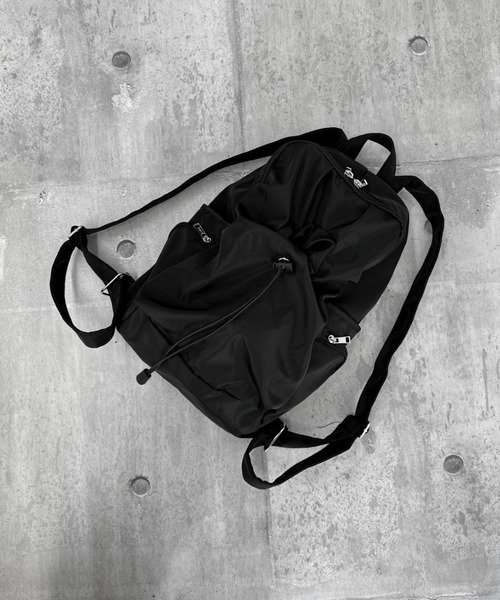 LVEU.（ラブユ.）の「【LVEU.】フロントドローコードバックパック（リュックサック） / バッグ 鞄 BAG リュック バックパック ドローコード A4 ブラック ZOZOTOWN限定（バックパック/リュック・レディース・ブラック・FREE）」の19枚目の写真