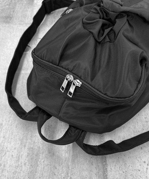 LVEU.（ラブユ.）の「【LVEU.】フロントドローコードバックパック（リュックサック） / バッグ 鞄 BAG リュック バックパック ドローコード A4 ブラック ZOZOTOWN限定（バックパック/リュック・レディース・ブラック・FREE）」の21枚目の写真