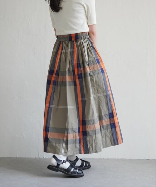 VENCEEXCHANGE（ヴァンスエクスチェンジ）の「タフタチェックギャザースカート（スカート・レディース・グリーン系/ブルー系/レッド系/ブルー/ブラック/オフホワイト/レッド/グリーン/グレー/ダークグリーン/エンジ/ネイビー/グリーン系その他/グリーン系その他2/その他1/ホワイト/ライトグレー/ライトカーキ・FREE）」の11枚目の写真