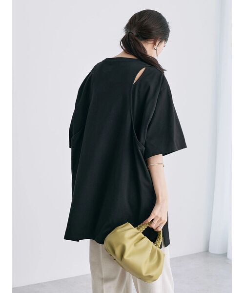 AMERICAN HOLIC（アメリカンホリック）の「バックオープンカットチュニック①（チュニック・レディース・アイボリー/ブラック・M/L）」の18枚目の写真