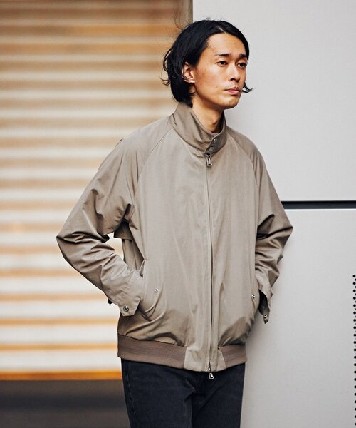 セール】ハイデンシティー ウェザー ピーチスキン ハリントン ブルゾン