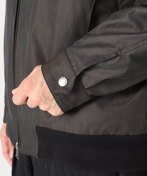 EDIFICE（エディフィス）の「ハイデンシティー ウェザー ピーチスキン ハリントン ブルゾン（ブルゾン・メンズ・ベージュ/ブラック/ブラウン・MEDIUM/SMALL/LARGE）」の18枚目の写真