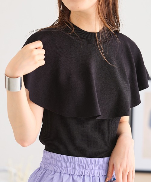 acro(アクロ)の「マルチWAYケープ付きニットプルオーバー/AC3510(Tシャツ/カットソー・レディース・ブラック/ブラウン/アイボリー・フリ-)」の15枚目の写真