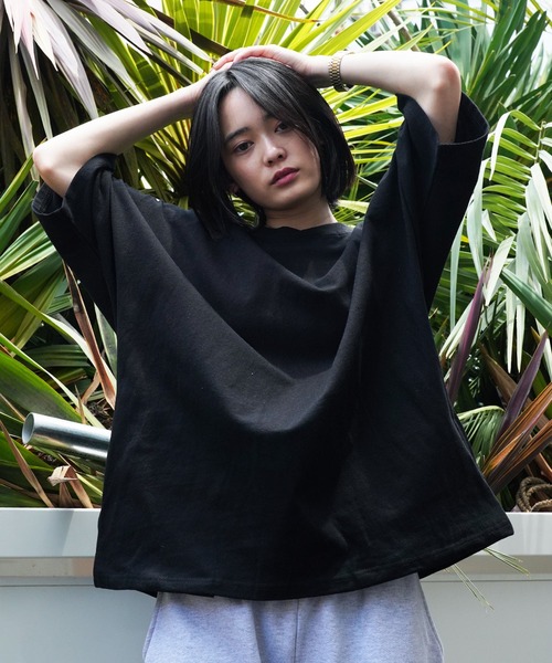 Lulu ＆ Arnie（るるあんどあーにー）の「オーバーサイズ ドルマンスリーブ S/S カットソー（Tシャツ/カットソー・メンズ・ブラック/オフホワイト/グレイッシュベージュ・MEDIUM/LARGE）」の3枚目の写真