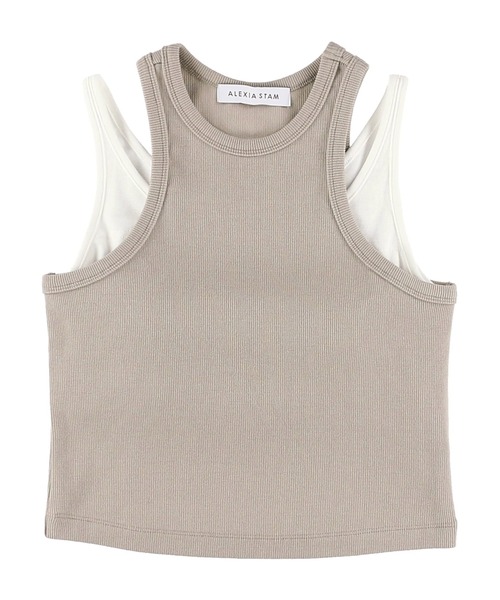 セール】Layered Rib Tank Top / レイヤードリブタンクトップSet