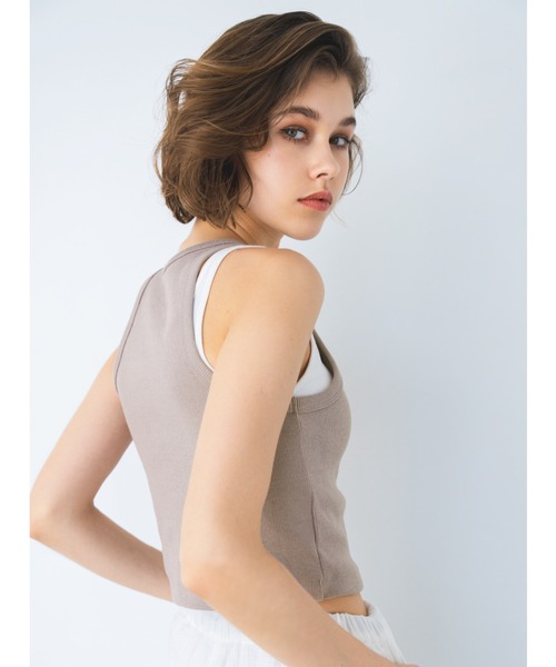 セール】Layered Rib Tank Top / レイヤードリブタンクトップSet