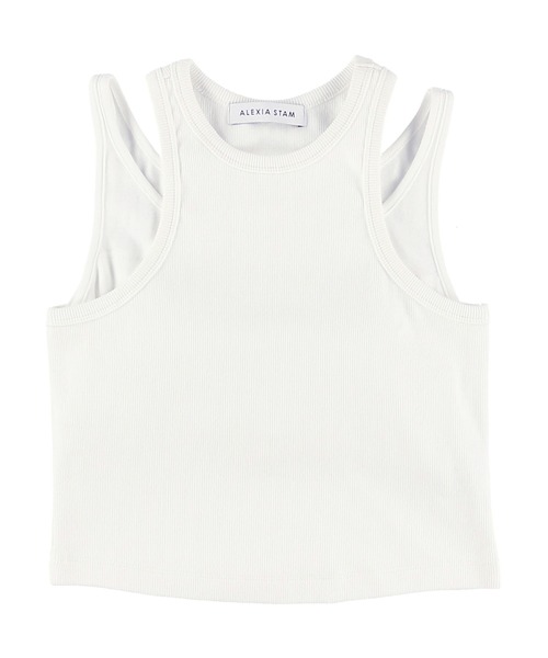 セール】Layered Rib Tank Top / レイヤードリブタンクトップSet
