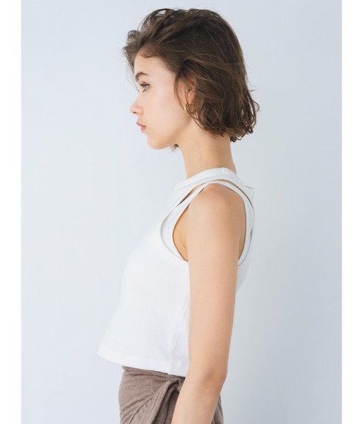 ALEXIA STAM（アリシアスタン）の「Layered Rib Tank Top