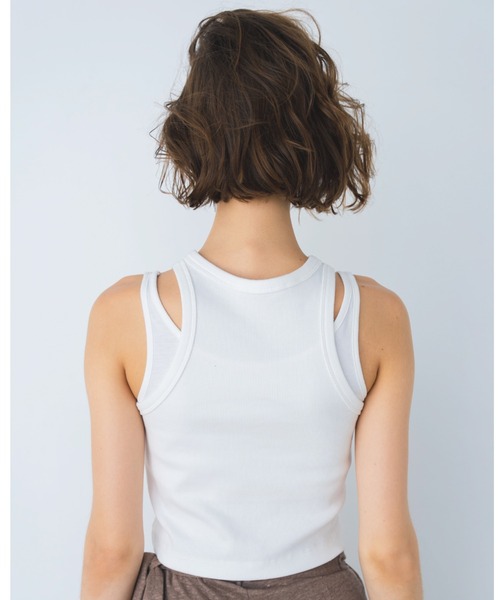 セール】Layered Rib Tank Top / レイヤードリブタンクトップSet