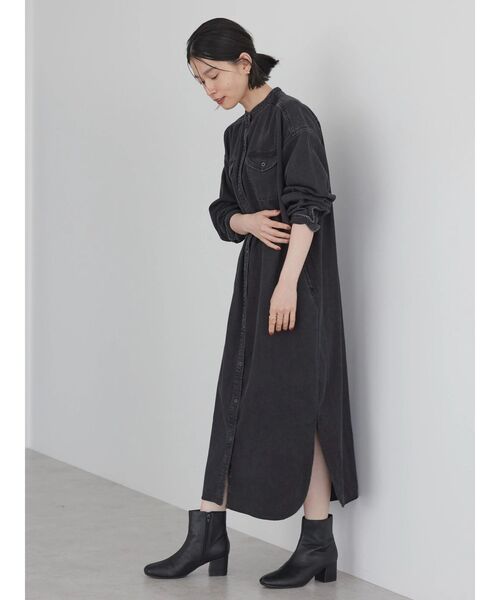 AMERICAN HOLIC（アメリカンホリック）の「デニムシャツワンピース（シャツワンピース・レディース・インディゴブルー/ブラック・M/L）」の21枚目の写真