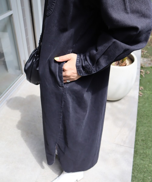 AMERICAN HOLIC（アメリカンホリック）の「デニムシャツワンピース（シャツワンピース・レディース・インディゴブルー/ブラック・M/L）」の5枚目の写真