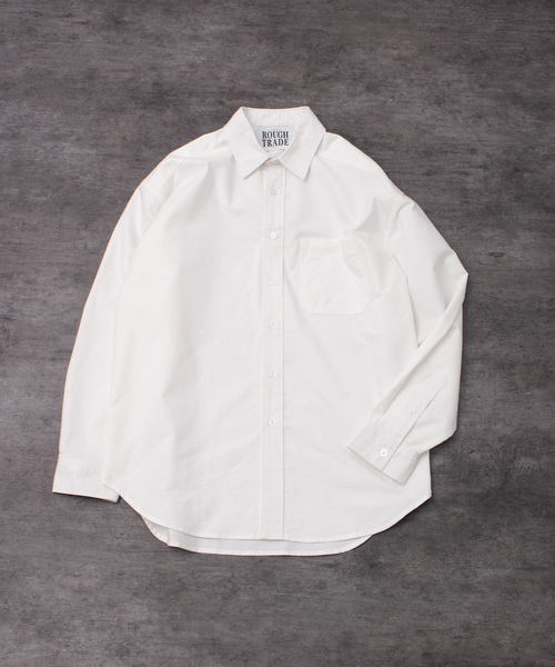 MYSELF ABAHOUSE(マイセルフアバハウス)の「ルーズ オーバー シルエット オックス レギュラーカラー シャツ(シャツ/ブラウス・メンズ・ホワイト/ピンク/ストライプ/ブルー・S/M/L/XL)」の6枚目の写真