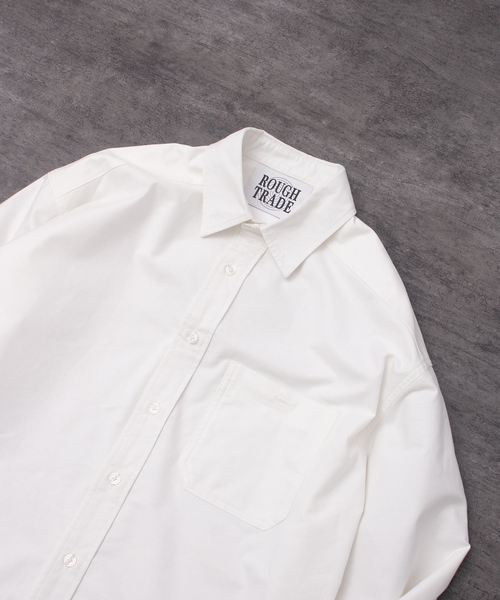 MYSELF ABAHOUSE(マイセルフアバハウス)の「ルーズ オーバー シルエット オックス レギュラーカラー シャツ(シャツ/ブラウス・メンズ・ホワイト/ピンク/ストライプ/ブルー・S/M/L/XL)」の7枚目の写真