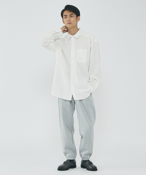 MYSELF ABAHOUSE(マイセルフアバハウス)の「ルーズ オーバー シルエット オックス レギュラーカラー シャツ(シャツ/ブラウス・メンズ・ホワイト/ピンク/ストライプ/ブルー・S/M/L/XL)」の11枚目の写真