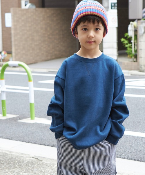 PAIRMANON STREET（ペアマノンストリート）の「【PAIRMANON STREET】ベーシック ガゼット付き トレーナー（スウェット・キッズ・ブラック系その他/カーキ/ネイビー/グレー/レッド系その他/ブラウン/マスタード・130/120/90/140/110/100/150）」の5枚目の写真