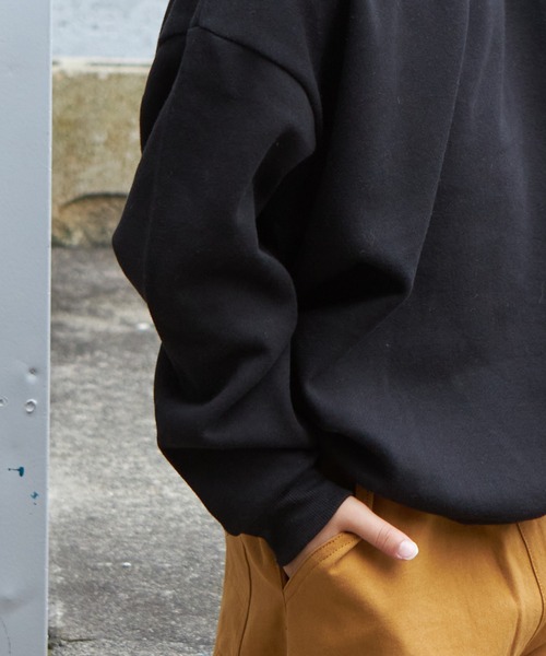PAIRMANON STREET（ペアマノンストリート）の「【PAIRMANON STREET】ベーシック ガゼット付き トレーナー（スウェット・キッズ・ブラック系その他/カーキ/ネイビー/グレー/レッド系その他/ブラウン/マスタード・130/120/90/140/110/100/150）」の8枚目の写真