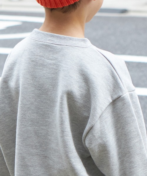 PAIRMANON STREET（ペアマノンストリート）の「【PAIRMANON STREET】ベーシック ガゼット付き トレーナー（スウェット・キッズ・ブラック系その他/カーキ/ネイビー/グレー/レッド系その他/ブラウン/マスタード・130/120/90/140/110/100/150）」の10枚目の写真