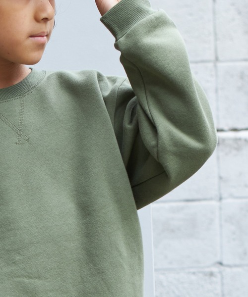 PAIRMANON STREET（ペアマノンストリート）の「【PAIRMANON STREET】ベーシック ガゼット付き トレーナー（スウェット・キッズ・ブラック系その他/カーキ/ネイビー/グレー/レッド系その他/ブラウン/マスタード・130/120/90/140/110/100/150）」の14枚目の写真