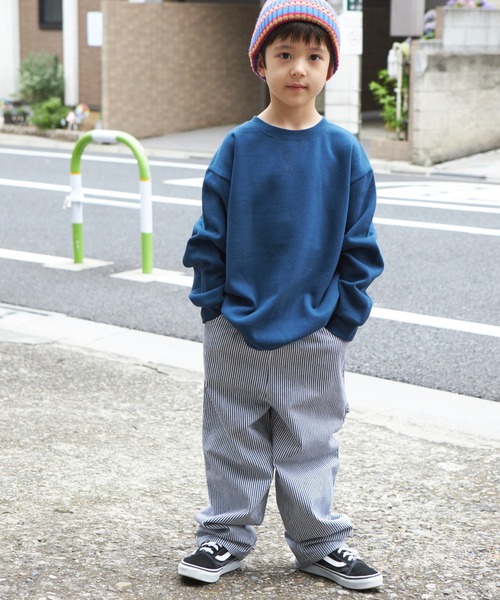 PAIRMANON STREET（ペアマノンストリート）の「【PAIRMANON STREET】ベーシック ガゼット付き トレーナー（スウェット・キッズ・ブラック系その他/カーキ/ネイビー/グレー/レッド系その他/ブラウン/マスタード・130/120/90/140/110/100/150）」の17枚目の写真