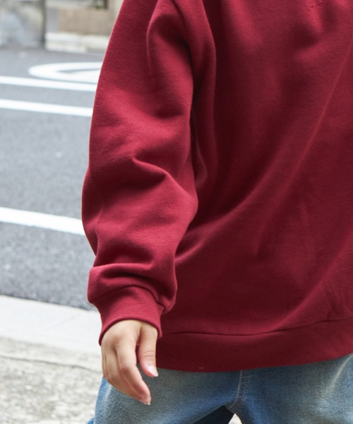 PAIRMANON STREET（ペアマノンストリート）の「【PAIRMANON STREET】ベーシック ガゼット付き トレーナー（スウェット・キッズ・ブラック系その他/カーキ/ネイビー/グレー/レッド系その他/ブラウン/マスタード・130/120/90/140/110/100/150）」の20枚目の写真