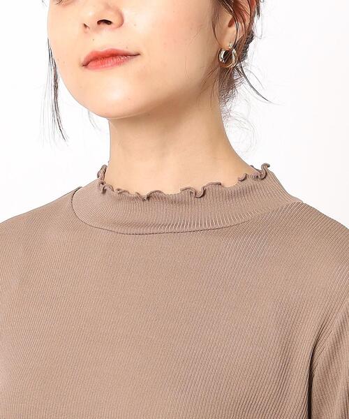 SHOO・LA・RUE（シューラルー）の「◆シアーハイネックインナー（Tシャツ/カットソー・レディース・ホワイト系/サンドベージュ/ブラック・02/03/04）」の20枚目の写真