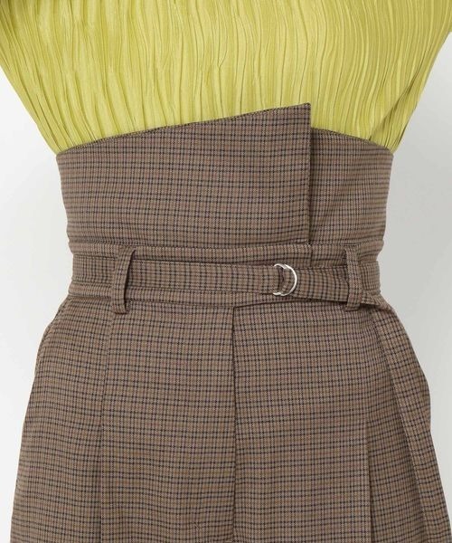 mysty woman（ミスティウーマン）の「ハイウエスト2wayパンツ 972151（その他パンツ・レディース・ホワイト系その他/ブラック/ブラウン系その他・FREE）」の11枚目の写真