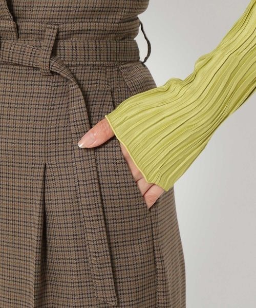 mysty woman（ミスティウーマン）の「ハイウエスト2wayパンツ 972151（その他パンツ・レディース・ホワイト系その他/ブラック/ブラウン系その他・FREE）」の12枚目の写真