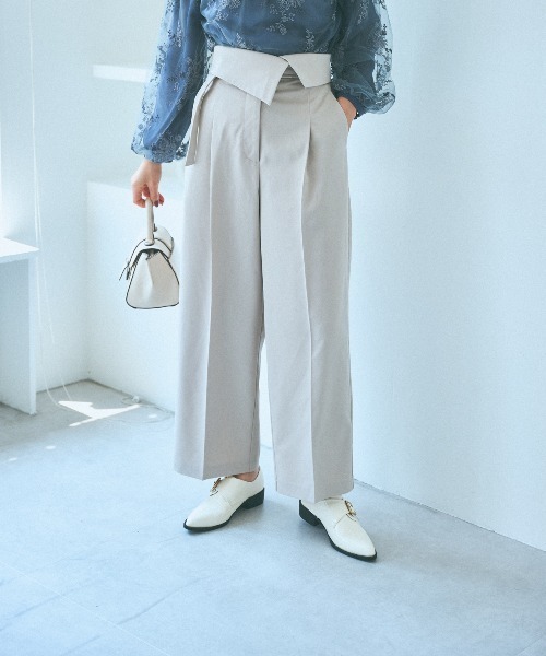 mysty woman（ミスティウーマン）の「ハイウエスト2wayパンツ 972151（その他パンツ・レディース・ホワイト系その他/ブラック/ブラウン系その他・FREE）」の21枚目の写真