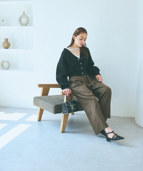 mysty woman（ミスティウーマン）の「ハイウエスト2wayパンツ 972151（その他パンツ・レディース・ホワイト系その他/ブラック/ブラウン系その他・FREE）」の22枚目の写真