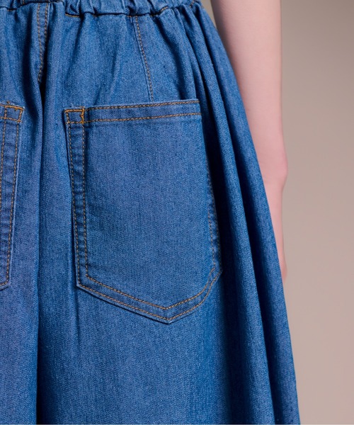 CALIFORNIA OUTFITTERS（カリフォルニア アウトフィッターズ）の「3-7E2 デニム 4タック ワイドパンツ ストレート（デニムパンツ・レディース・ブルー/ワンウォッシュ/ライトブルー・SMALL/MEDIUM/LARGE）」の17枚目の写真